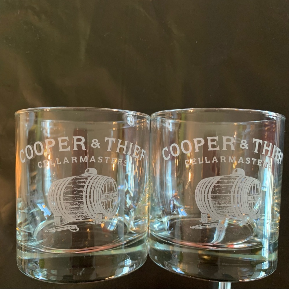 Cooper & Thief Cellarmasters Wine Glasses whiskey rocks glasses PAIR